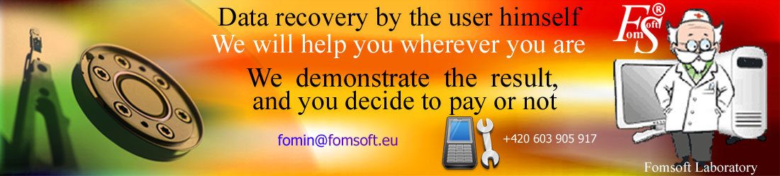 Online data recovery services, lost data and photos over the Internet.